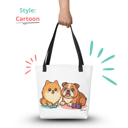 Personalized Pet Portrait Tote Bag