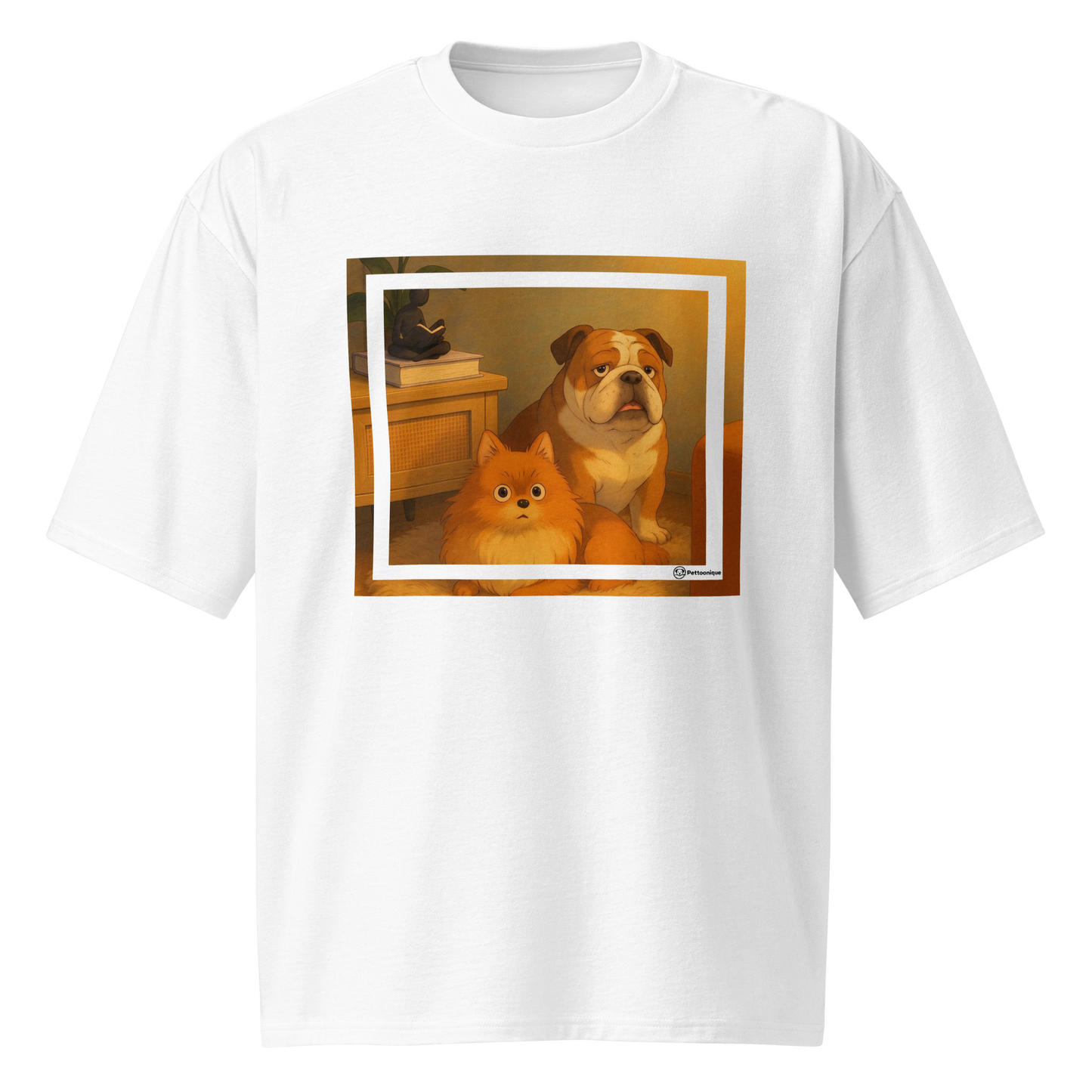 Custom Pet Portrait OVERSIZED T-shirt - For Pet Moms and Dads