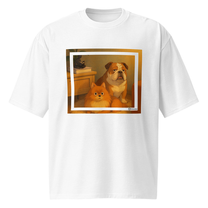 Custom Pet Portrait OVERSIZED T-shirt - For Pet Moms and Dads